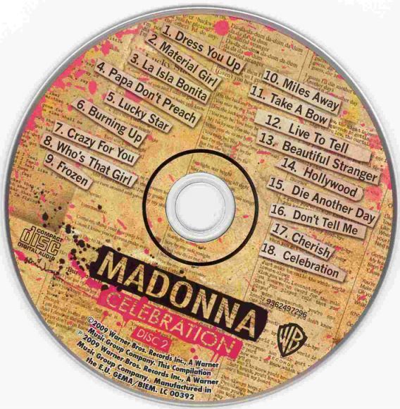 麦当娜 - 娜经典 2009 新歌+世纪精选 (2CD) Madonna - Celebration(1.56G)