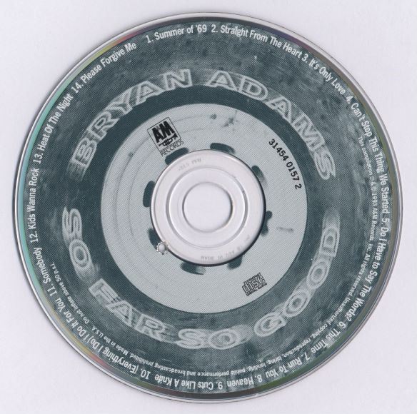 Bryan Adams - So Far So Good - 1993[wav](634.95M)