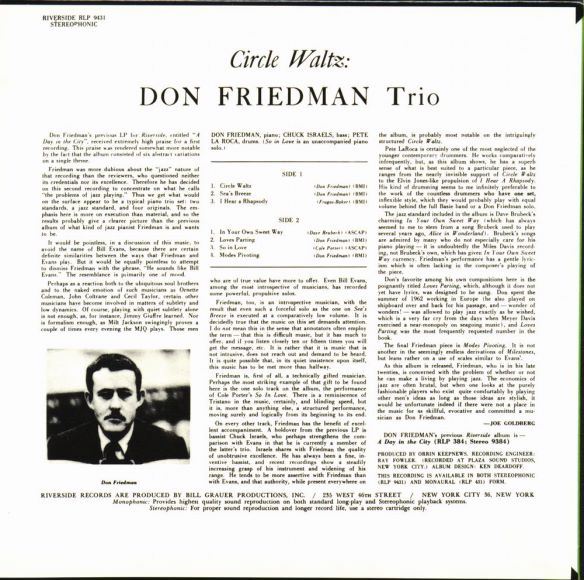JAZZ十八番系列(SJ金奖) don friedman trio - circle waltz[wav](414.14M)