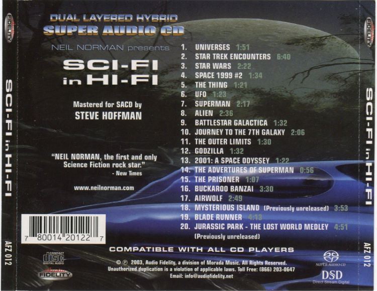 SACD-S0014 尼尔诺尔曼-科幻高保真音响 Neil Norman - Sci-Fi in Hi-Fi(1.99G)