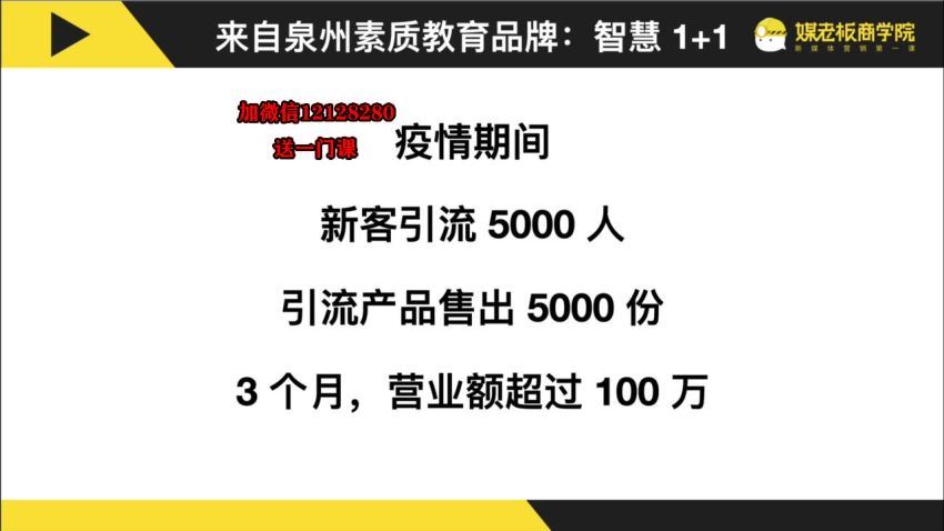 12堂私域流量掘金课：从０做出Ｎ个赚钱的微信号(320.59M)