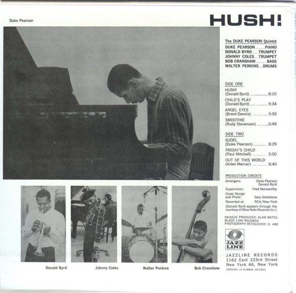 日版20BIT DUKE PEARSON QUINTET： HUSH!（+4）(666.06M)