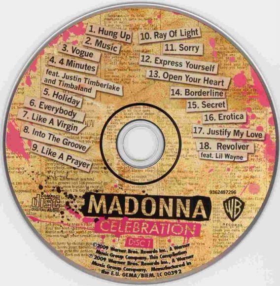 麦当娜 - 娜经典 2009 新歌+世纪精选 (2CD) Madonna - Celebration(1.56G)